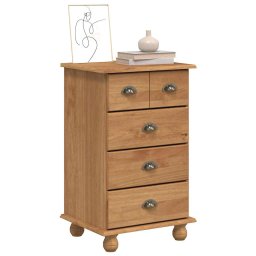 vidaXL Ladekast ASKIM Bruin 45,8 x 40 x 79 cm Massief grenenhout