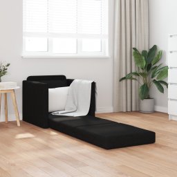 vidaXL Slaapbank Zwart 74 x 77 x 81 cm Stof