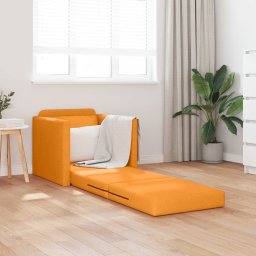 vidaXL Slaapbank Donkergeel 74 x 77 x 81 cm Stof