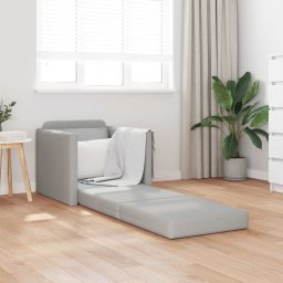 vidaXL Slaapbank Wolkengrijs 74 x 77 x 81 cm Stof