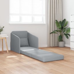 vidaXL Slaapbank Lichtgrijs 65 x 80 x 83 cm Stof