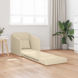 vidaXL Slaapbank Crème 65 x 80 x 83 cm Stof