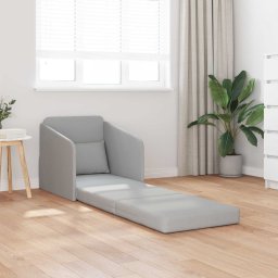 vidaXL Slaapbank Wolkengrijs 65 x 80 x 83 cm Stof
