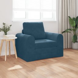 vidaXL Slaapbank Blauw 98 x 71 x 83 cm Fluweel