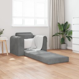 vidaXL Slaapbank Donkergrijs 98 x 71 x 83 cm Fluweel