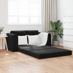 vidaXL Slaapbank Zwart 148 x 71 x 83 cm Fluweel