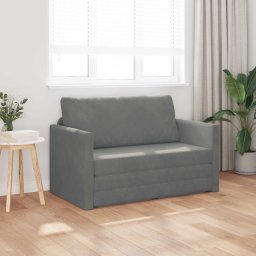 vidaXL Slaapbank Donkergrijs 124 x 71 x 78 cm Fluweel