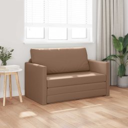 vidaXL Slaapbank Cappuccino 124 x 71 x 78 cm Kunstleer