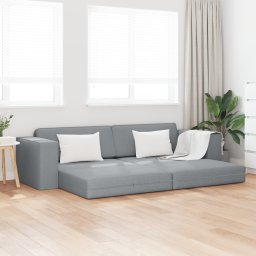 vidaXL Slaapbank Lichtgrijs 245 x 78 x 77 cm Stof