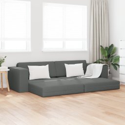 vidaXL Slaapbank Donkergrijs 245 x 78 x 77 cm Stof