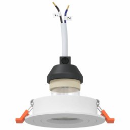 vidaXL Spotje 24 st Wit 9 x 9 x 2 cm Aluminium
