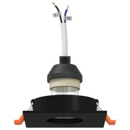 vidaXL Spotje 24 st Zwart 9 x 9 x 2 cm Aluminium