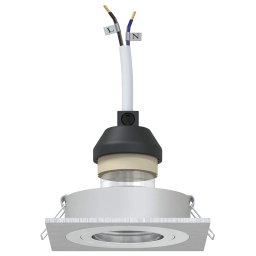 vidaXL Spotje 12 st zilver 9 x 9 x 2 cm Aluminium