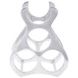 vidaXL Wijnrek Zilver 23 x 14 x 28 cm Aluminium