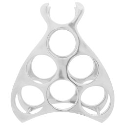 vidaXL Wijnrek Aluminium Zilver