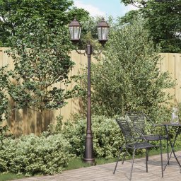vidaXL Tuinverlichting 68 x 20 x 235 cm Aluminium en Glas