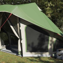 vidaXL Tipi Tent met dak met opslag Groen 508 x 470 x 300 cm taft