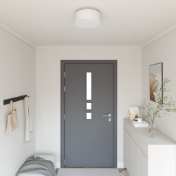 vidaXL Plafonnière met schijnwerpers Wit 30 x 30 x 13,5 cm Stof
