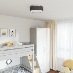 vidaXL Plafonnière met schijnwerpers Zwart 38 x 38 x 13,5 cm Stof