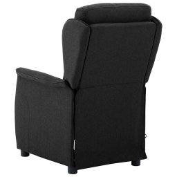 vidaXL Massagestoel Zwart 93.5 x 67.5 x 101.5 cm Stof