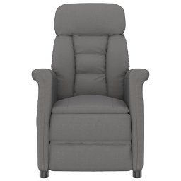 vidaXL Massagestoel Donkergrijs 96.5 x 70.5 x 95 cm Microvezel