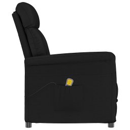 vidaXL Massagestoel Zwart 96.5 x 70.5 x 95 cm Microvezel