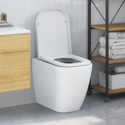 vidaXL Toiletzitting Wit 47,5 x 35 x 3,6 cm Duroplast
