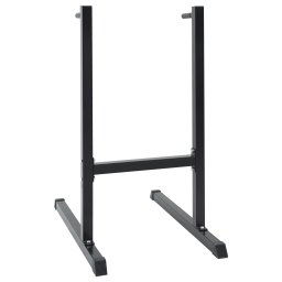 vidaXL Dip station Zwart 104 x 66.5 x 122 cm Poedergecoat staal