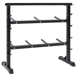vidaXL Halterrek Zwart 99 x 45 x 95.5 cm Poedergecoat staal