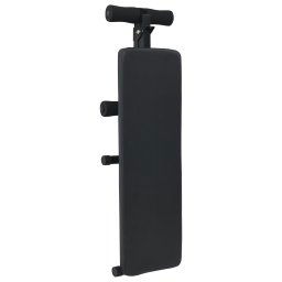 vidaXL Opkrolbank Zwart 124 x 33.5 x 55 cm Poedergecoat staal
