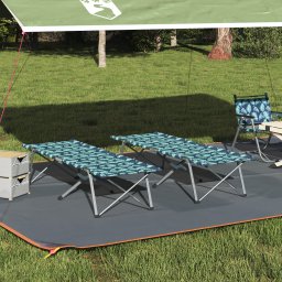 vidaXL Opvouwbaar Camping Bed 2 st Bossen 194 x 62,5 x 42,5 cm