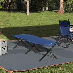 vidaXL Opvouwbaar Camping Bed Blauw 193 x 69 x 45 cm Oxford stof