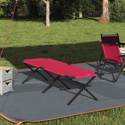 vidaXL Opvouwbaar Camping Bed Rood 193 x 69 x 45 cm Oxford stof