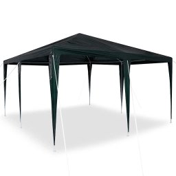 vidaXL Partytent Groen 400 x 400 x 266 cm Polyethyleen en Staal