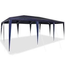 vidaXL Partytent Blauw 600 x 400 x 266 cm Polyethyleen en Staal