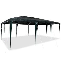 vidaXL Partytent Groen 600 x 400 x 266 cm Polyethyleen en Staal