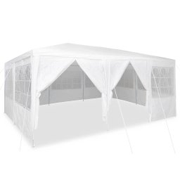 vidaXL Partytent Wit 600 x 400 x 266 cm Polyetheen