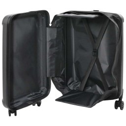 vidaXL Koffer met slot Donkergrijs 34 x 23 x 55.5 cm ABS Kunststof