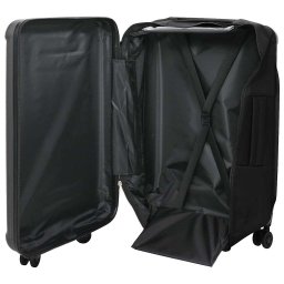vidaXL Koffer met slot Donkergrijs 43 x 27 x 66 cm ABS Kunststof