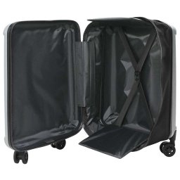 vidaXL Koffer met slot Zilver 43 x 27 x 66 cm ABS Kunststof