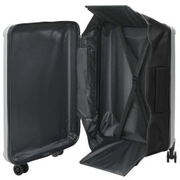 vidaXL Koffer met slot Zilver 50 x 30 x 76 cm ABS Kunststof