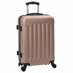 vidaXL Koffer met slot 3 pcs Rose Gold 50 x 31 x 78 cm ABS Kunststof