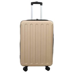 vidaXL Koffer met slot champagne 34 x 23 x 55.5 cm ABS Kunststof