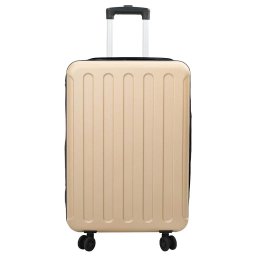 vidaXL Koffer met slot champagne 43 x 27 x 66 cm ABS Kunststof