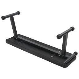 vidaXL Gewicht Bank Zwart 108 x 27 x 41 cm Gepoedercoat staal