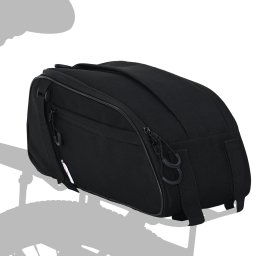 vidaXL Fietstas Zwart 38 x 16 x 16 cm Polyester