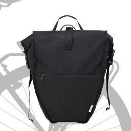 vidaXL Fietstas Zwart 32.5 x 17 x 57 cm Polyester