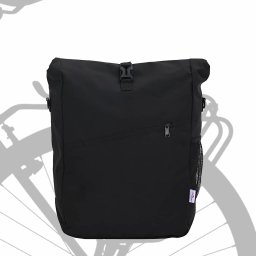 vidaXL Fietstas Zwart 33 x 16 x 60 cm Polyester