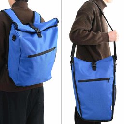 vidaXL Fietstas Blauw 33 x 16 x 60 cm Polyester