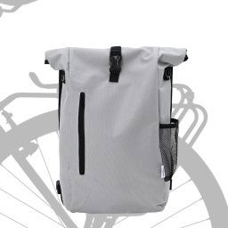 vidaXL Fietstas Grijs 31 x 13 x 58 cm Polyester